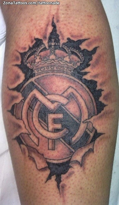 Foto de tatuaje Real Madrid, Escudos, Fútbol
