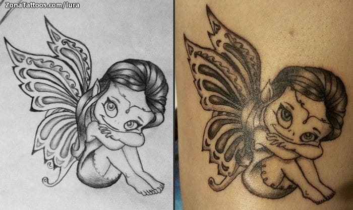 Foto de tatuaje Hadas, Fantasía