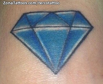 Foto de tatuaje Diamantes