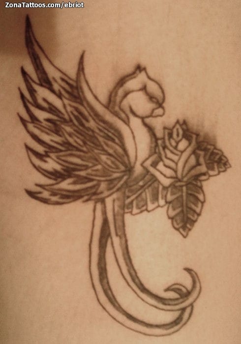 Tattoo photo Phoenix, Fantasy