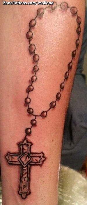 Tattoo photo Rosaries, Crosses, Religious