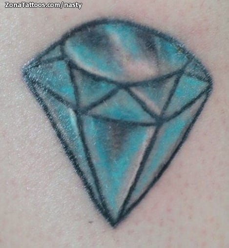 Foto de tatuaje Diamantes