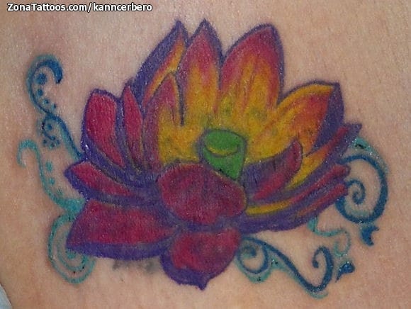 Foto de tatuaje Lotos, Flores