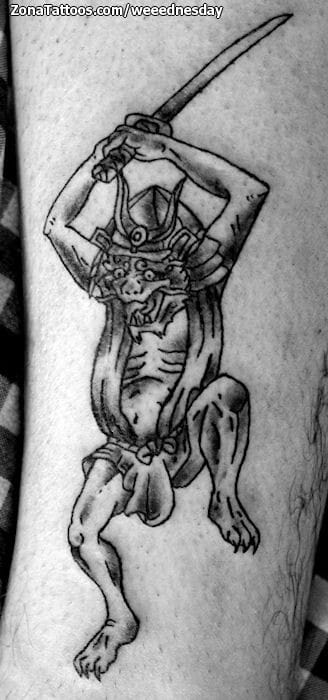 Foto de tatuaje Samurais, Demonios, Orientales