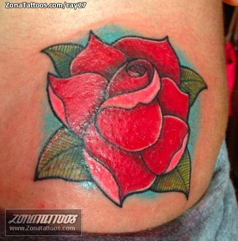 Tattoo photo Roses, Flowers