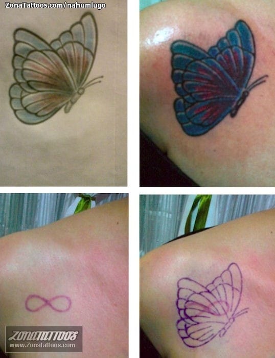 Tattoo photo Butterflies, Cover Up