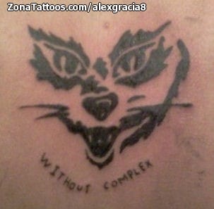 Foto de tatuaje Animales, Letras