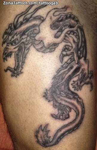 Foto de tatuaje Dragones, Orientales