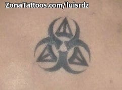 Foto de tatuaje Biohazard, Símbolos