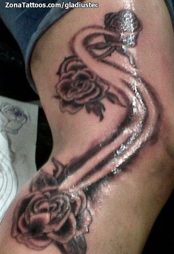 Tattoo photo Roses, Flowers