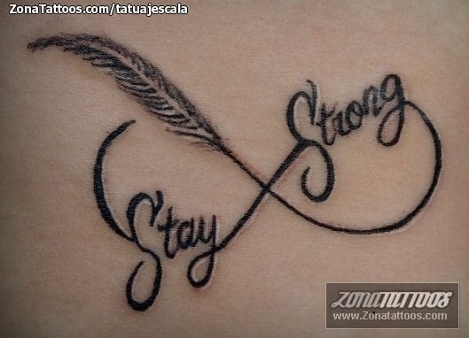 Foto de tatuaje Plumas, Frases, Letras