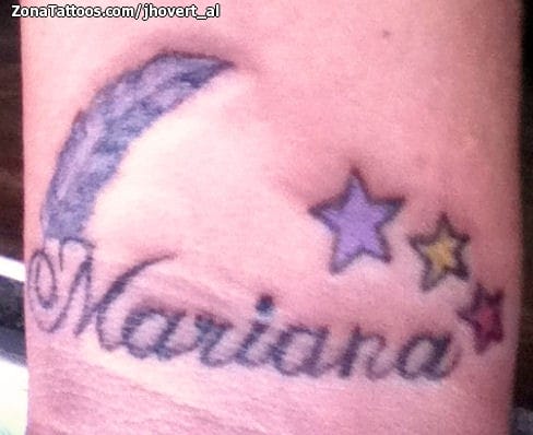 Tattoo photo Mariana, Names, Stars