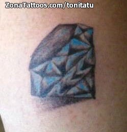 Foto de tatuaje Diamantes