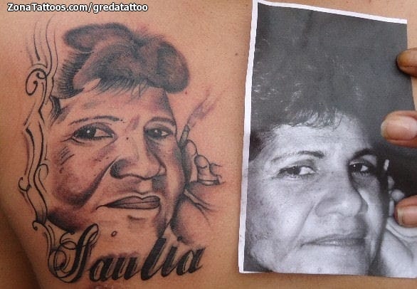 Foto de tatuaje Rostros, Retratos, Personas