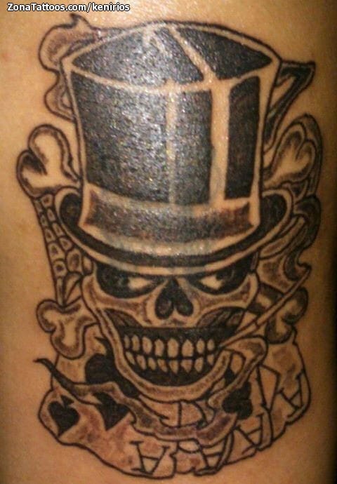 Foto de tatuaje Calaveras, Sombreros, Cover Up