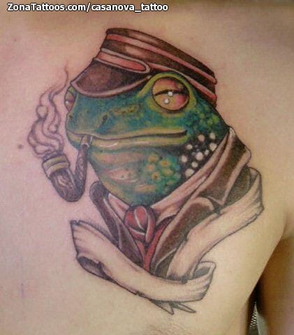 Foto de tatuaje Ranas, Pipas, Animales