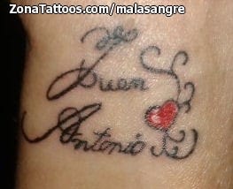 Tattoo photo Juan, Antonio, Names