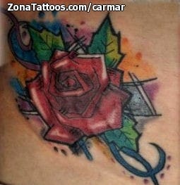 Tattoo photo Roses, Flowers