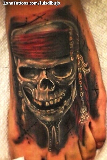 Foto de tatuaje Calaveras, Piratas