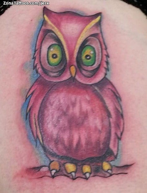 Tattoo photo Owls, Birds, Animals