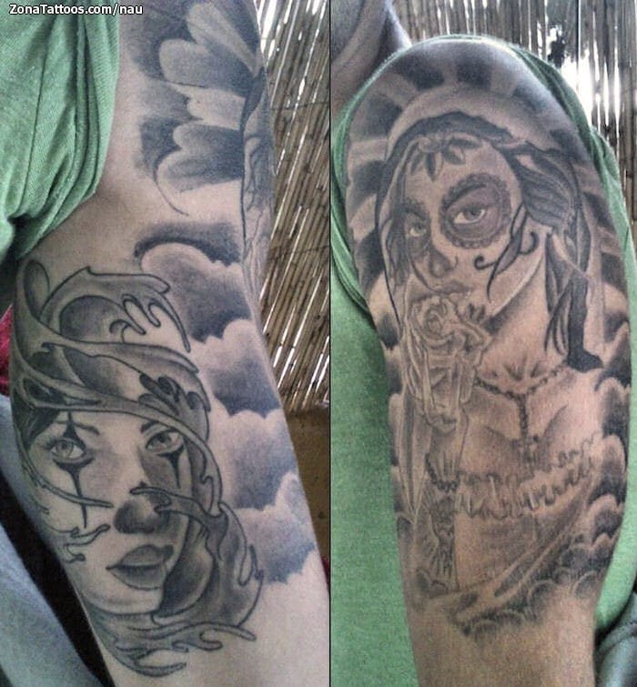 Tattoo photo Catrina, Girls, Arm