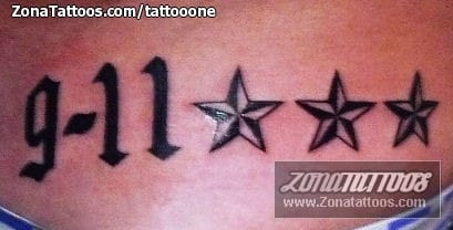 Tattoo photo Numbers, Stars