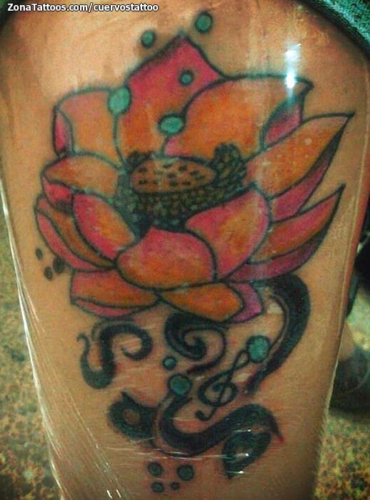 Tattoo photo Lotus, Flowers