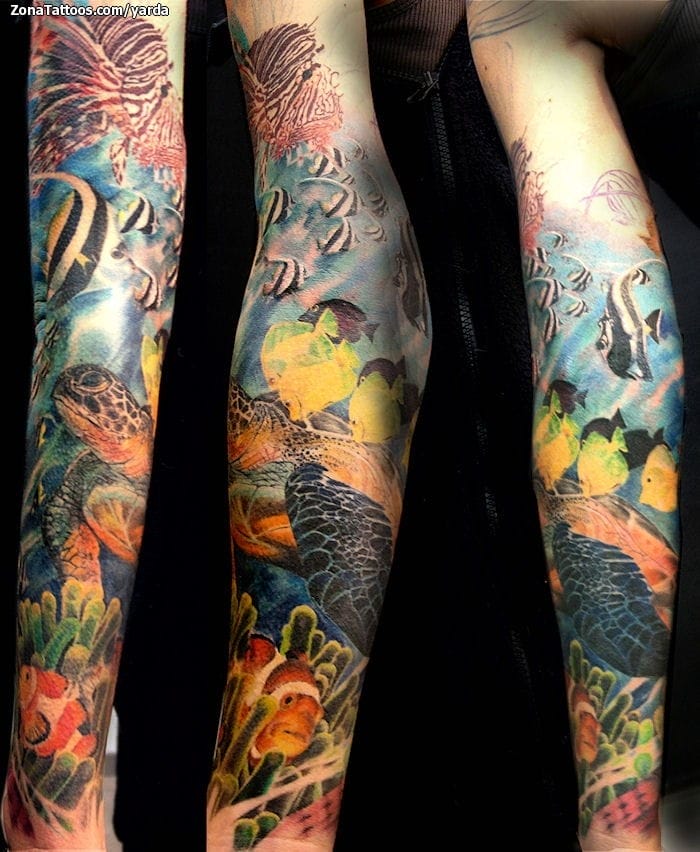 Foto de tatuaje Peces, Tortugas, Animales