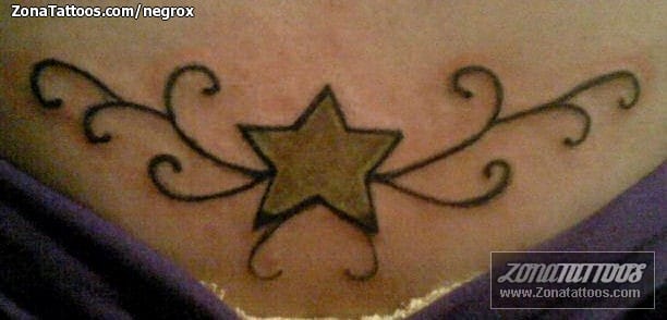 Foto de tatuaje Estrellas, Filigranas