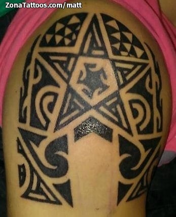 Tattoo photo Maori, Shoulder