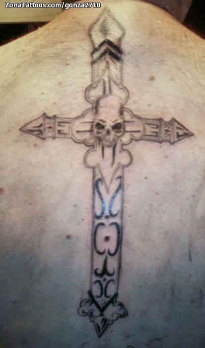 Foto de tatuaje Cruces, Calaveras, Religiosos