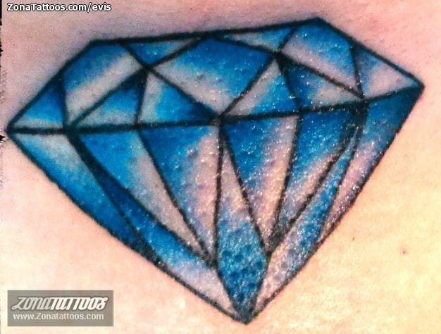 Foto de tatuaje Diamantes