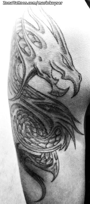 Foto de tatuaje Dragones, Fantasía