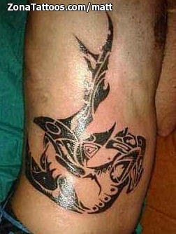 Tattoo photo Sharks, Maori, Animals