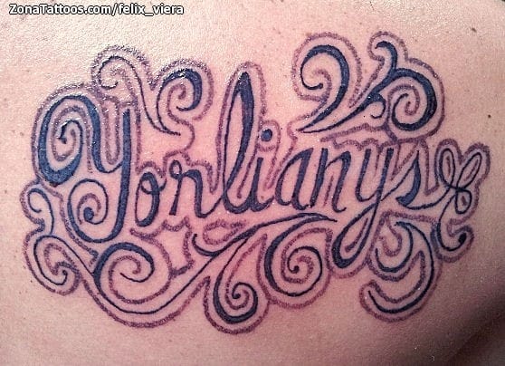 Tattoo photo Letters, Flourish