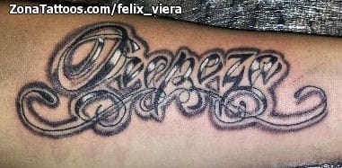 Tattoo photo Letters, Flourish