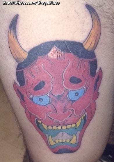 Tattoo photo Hannya, Demons, Asian