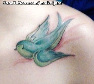 Foto de tatuaje Golondrinas, Aves, Animales