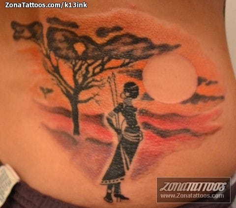 Tattoo photo Trees, Landscapes, People