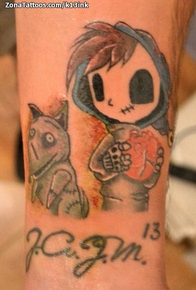 Foto de tatuaje Muñecos, Tim Burton