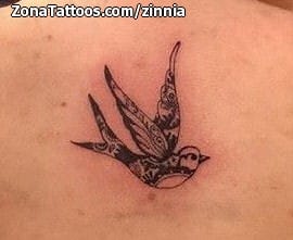 Foto de tatuaje Golondrinas, Aves, Animales