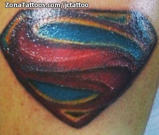 Tattoo photo Superman, Superheroes