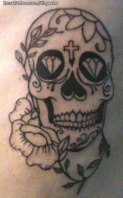 Foto de tatuaje Sugar Skull