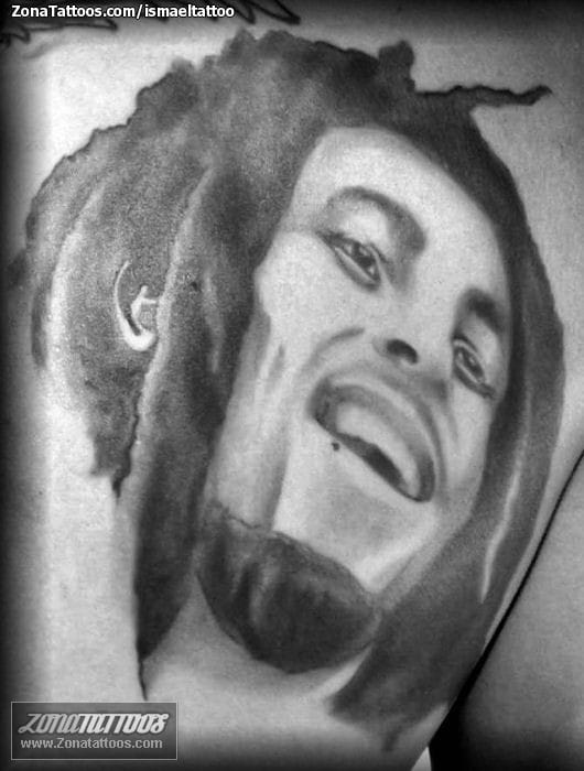 Tattoo photo Bob Marley, Faces, People