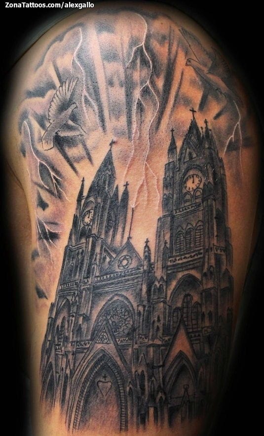 Tattoo photo Buildings, Religious