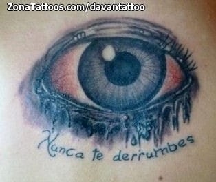 Tattoo photo Eyes, Messages, Letters