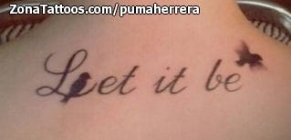 Tattoo photo Messages, Letters