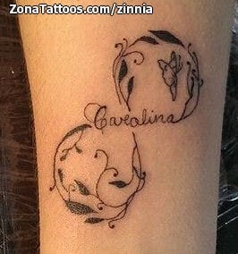 Foto de tatuaje Carolina, Nombres, Infinitos