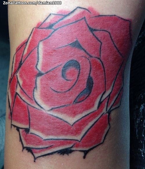 Tattoo photo Roses, Flowers