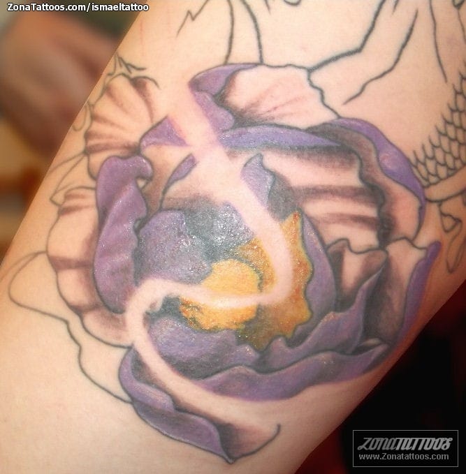 Tattoo photo Flowers, Asian